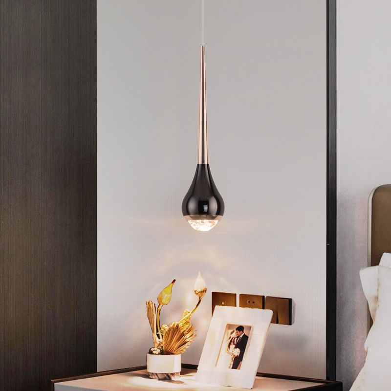 Géométrie Forme Pendant Light Métal contemporain 1 Éclairage pendentif clair en noir