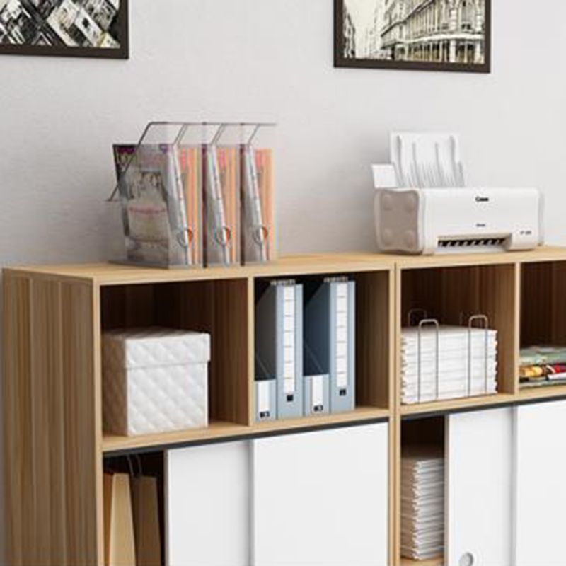 Modern Cabinet Wood with Storage and Adjustable Storage Shelves File Cabinet