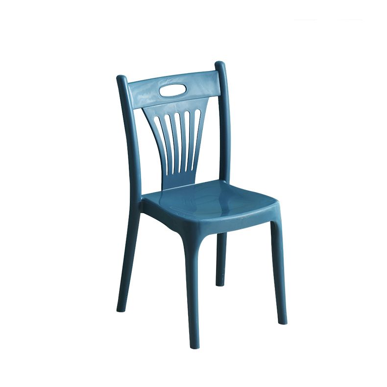 Nordic Style Chairs Dining Armless Chairs for Kitchen with Plastic Legs