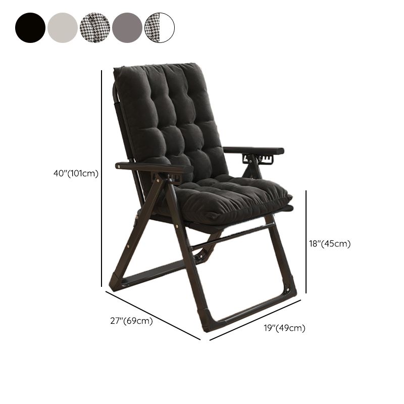 Metal Standard Recliner Solid Color Living Room Foldable Seat