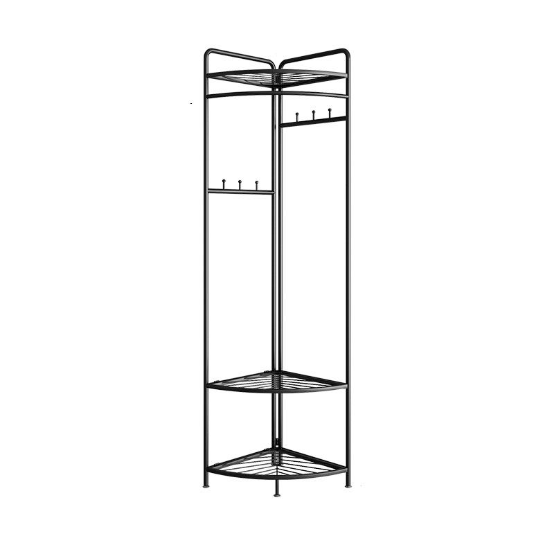 Industrial Hall Stand Metal Shelving Included Free Standing Entryway Kit Coat Hanger