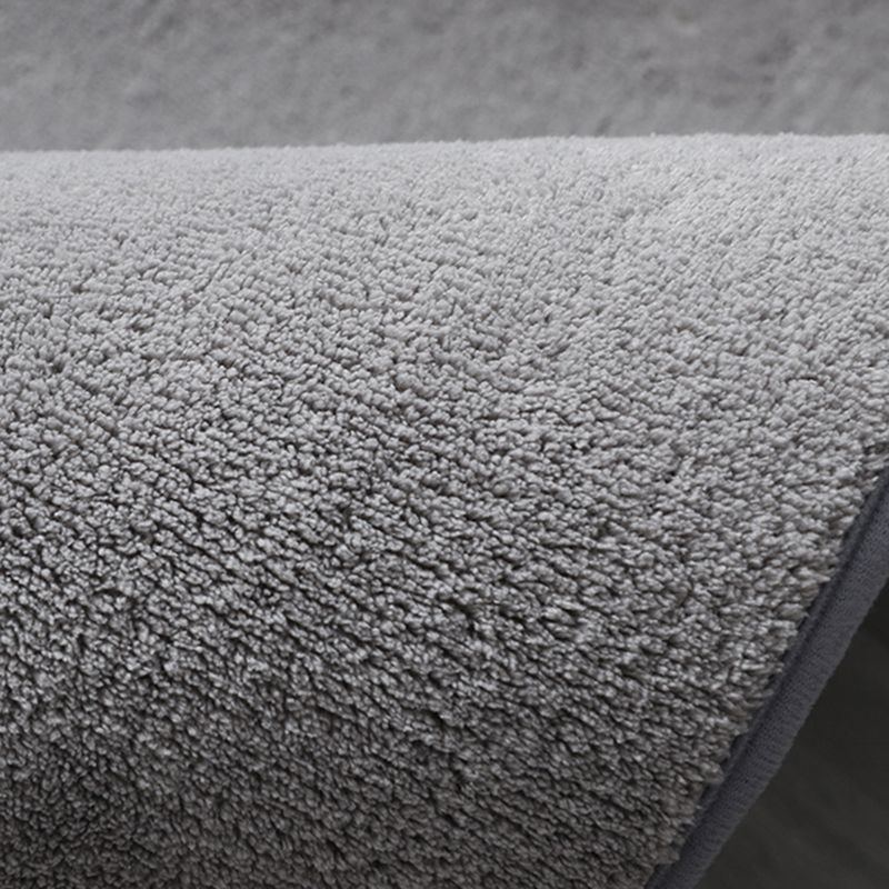 Relaxing Plain Shag Rug Polyester Indoor Carpet Non-Slip Backing Area Carpet for Adult's Bedroom