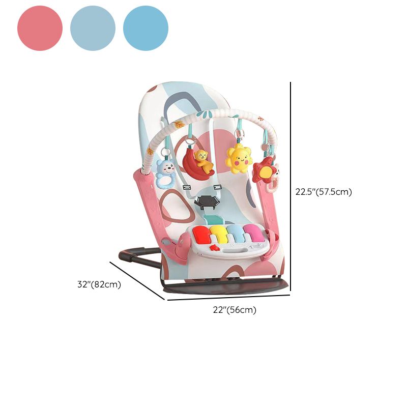 Modern Metal Rocking Foldable Height Adjustable Crib Cradle with Ring Bell