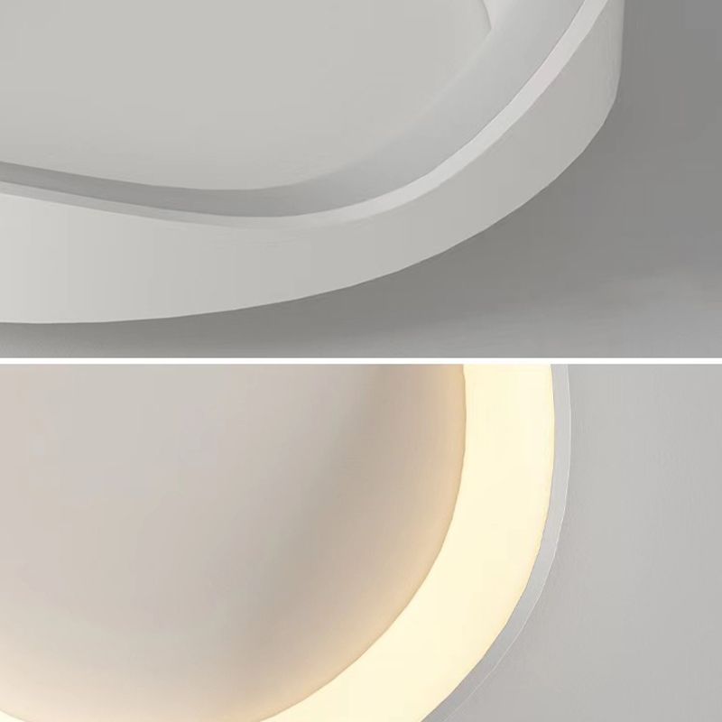 LED Ceiling Light Modern White Ceiling Mount Light with Acrylic Shade for Bedroom