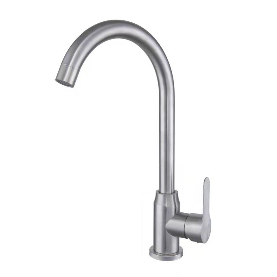 Modern Bar Faucet Stainless Steel Lever Handles with Accessories Bridge Kitchen Faucet