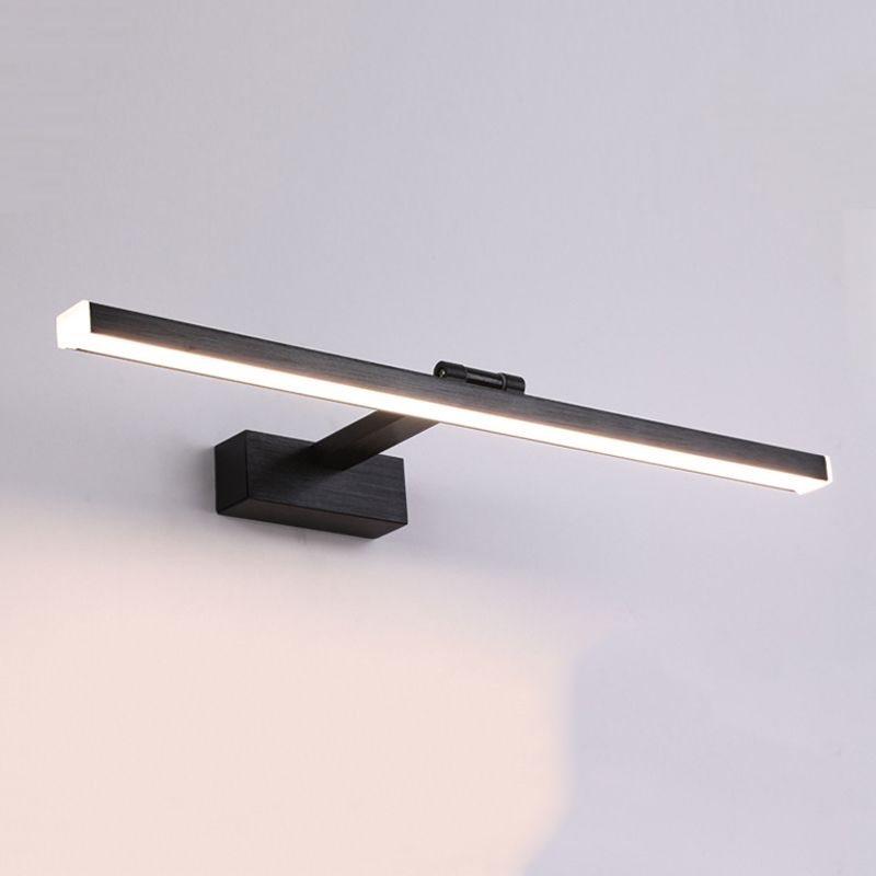 Strip Shape Vanity Light Postmodern LED Mirror Front Light with Acrylic Shade for Bathroom