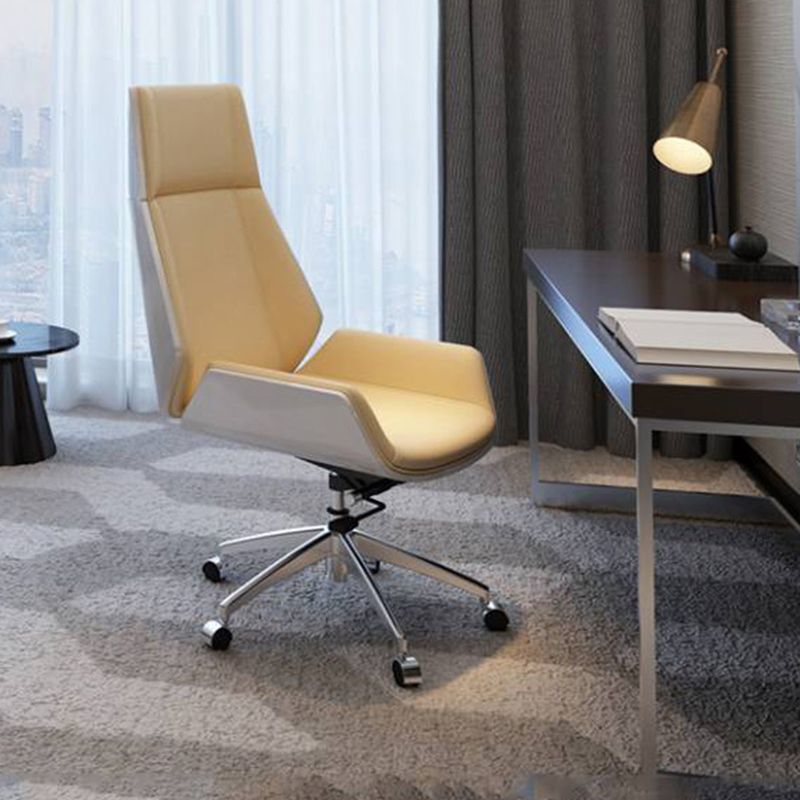 Contemporary Office Chair with Silver Metal Frame Ergonomic Computer Chair