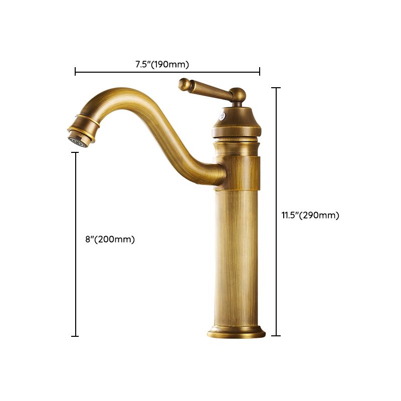 Farmhouse Wide Spread Bathroom Faucet Vintage Single Hole Lavatory Faucet