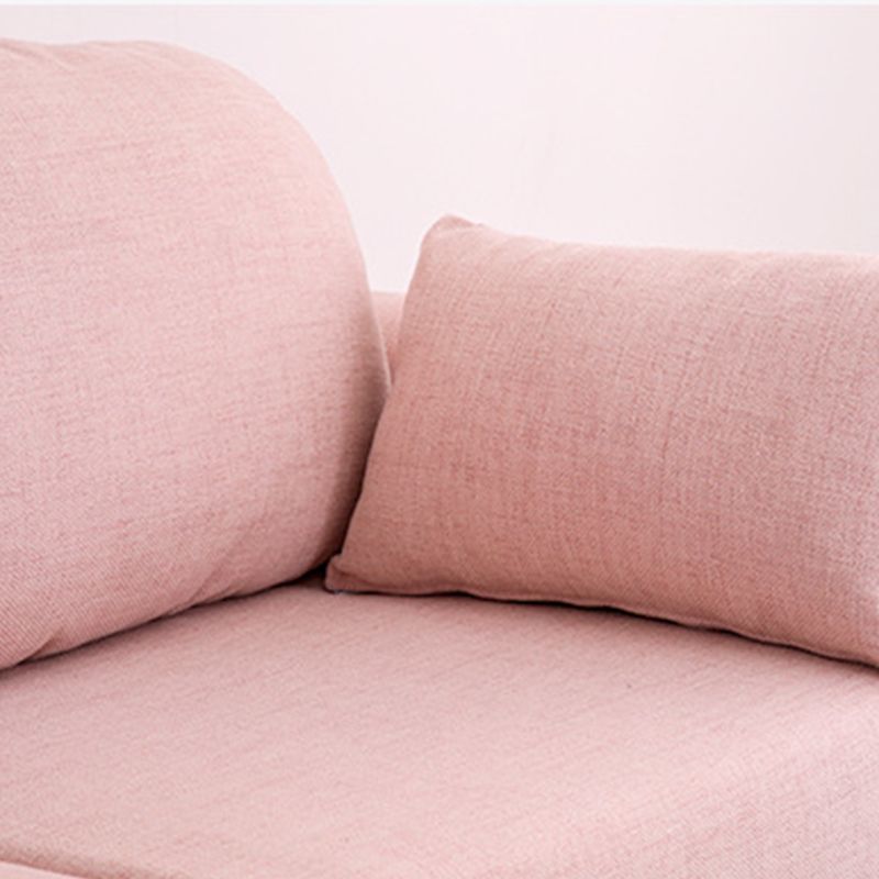 Scandinavian Loveseat with Two Pillow Back and Storage for Apartment