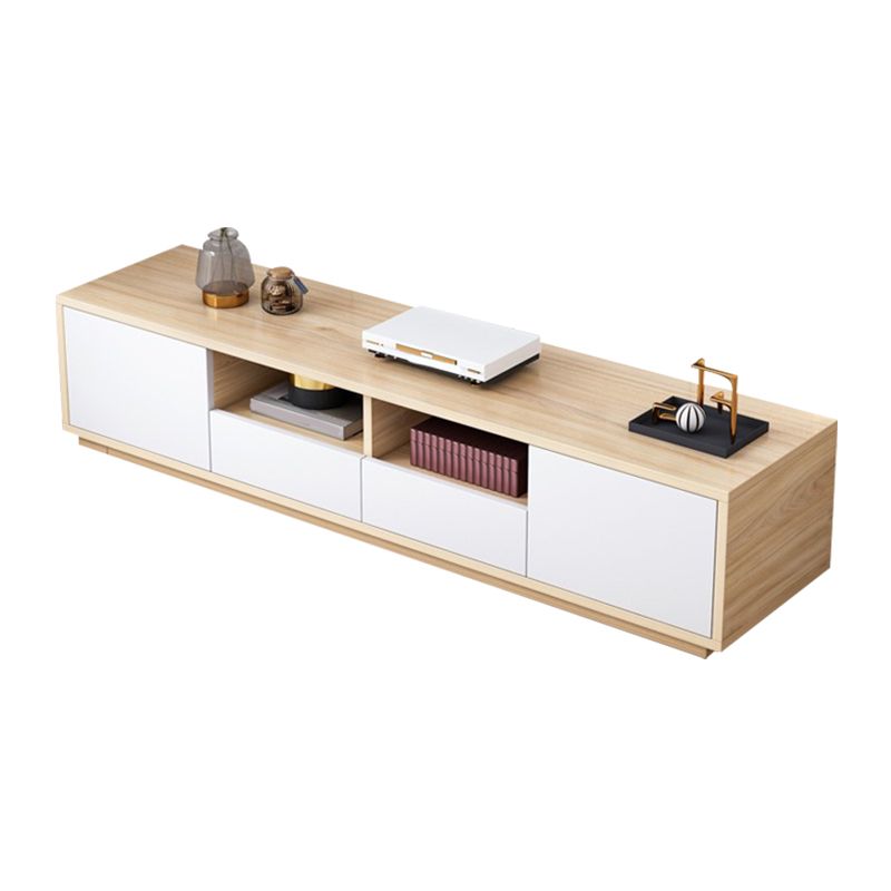 Wooden TV Stand Console Scandinavian TV Media Stand with Drawers