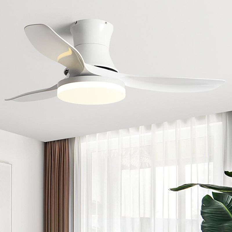 Modern 3-Blade Ceiling Fan Lighting with Acrylic for Dining Room