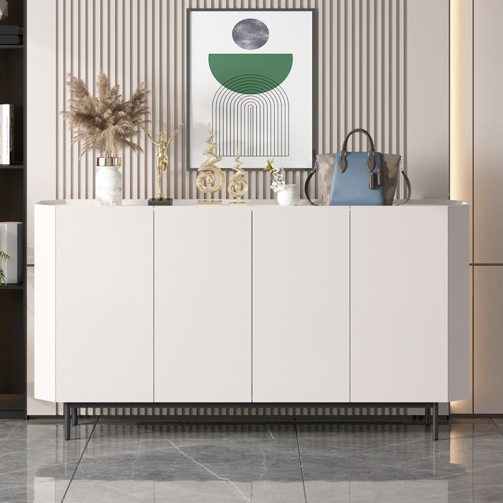 Modern & Contemporary Side Board Stone Sideboard with Cabinets