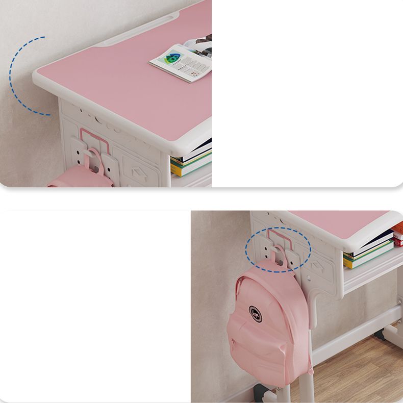 School Kids Desks Modern Adjustable Writing Desk with Storage