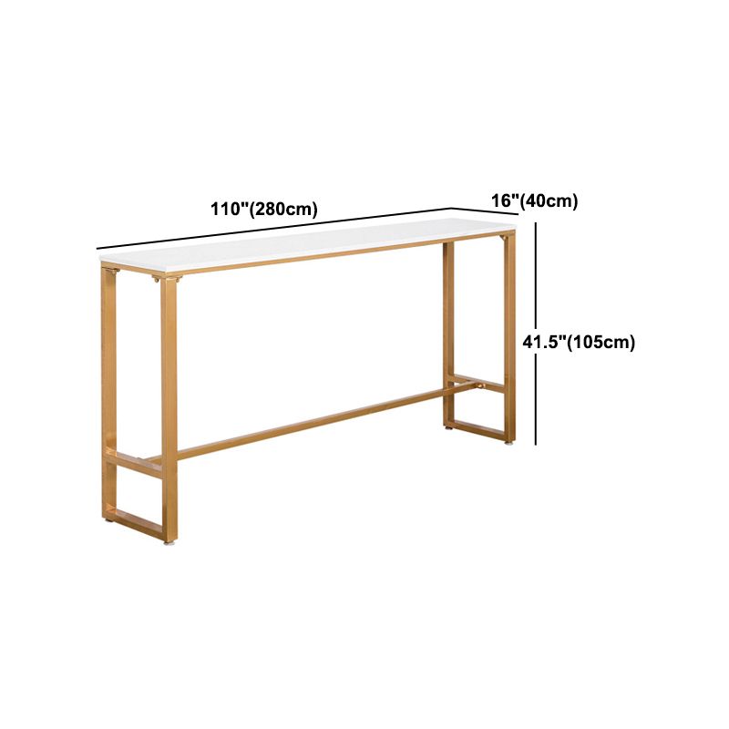 Nordic Glam Stone Bar Counter Table Rectangle Bar Counter Table for Kitchen