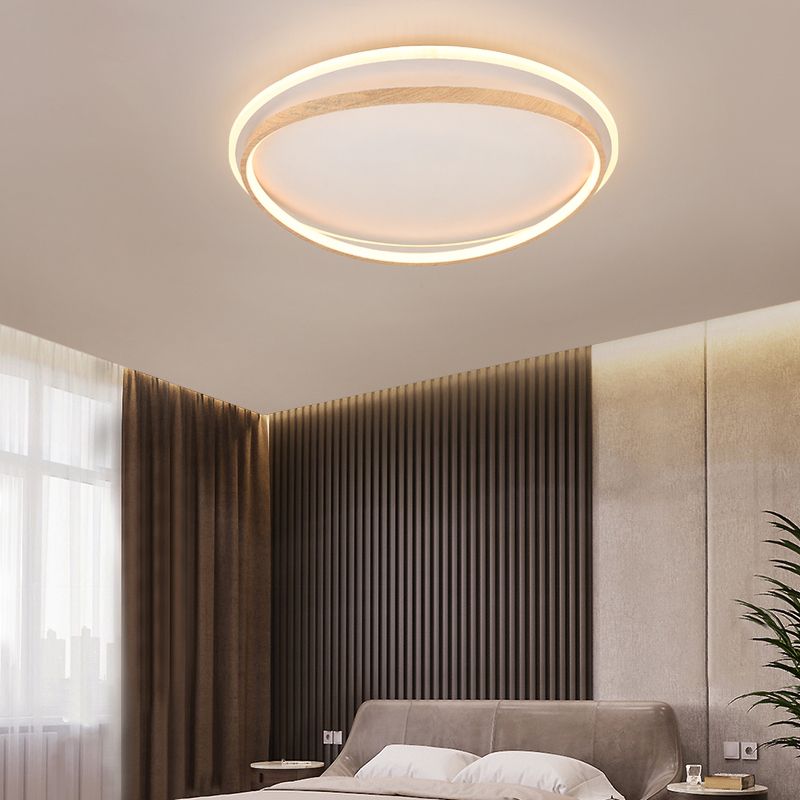 Modern Minimalist Flush Mount Light Fixtures Circle Flush Light for Kids Room