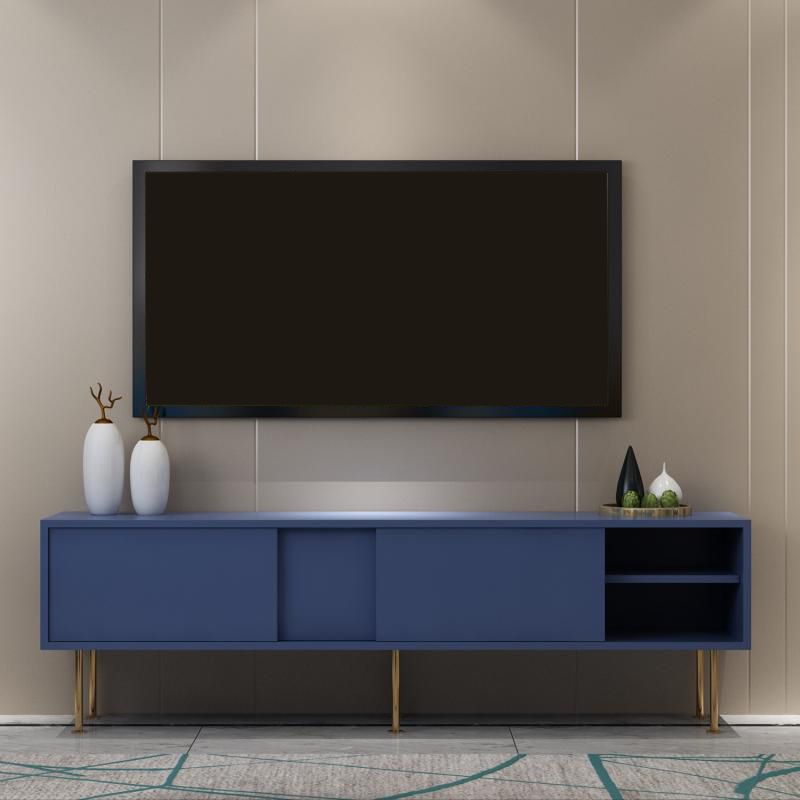 Wooden TV Media Console Modern Media Console TV Stand for Living Room