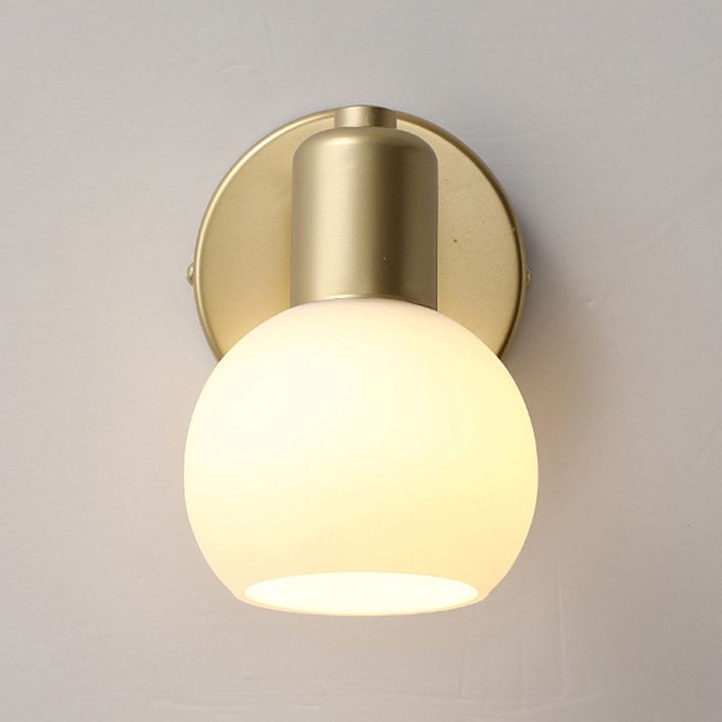 Industrial Style Glass Vanity Light Bell Shape Vanity Lamp for Shower Room