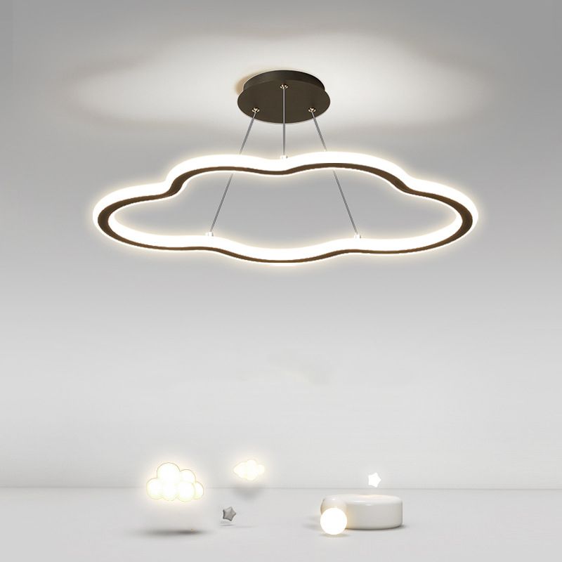 Nordic Cloud Chandelier Metal Single Light LED Chandelier Pendant for Living Room