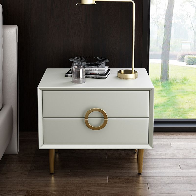 Solid Wood Bedside Cabinet Contemporary Night Table for Bedroom