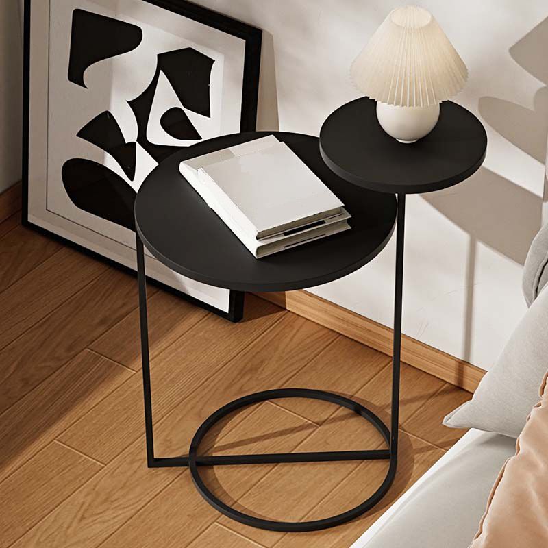 Metal Bedside Cabinet Industrial Style Accent Table Nightstand for Bedroom