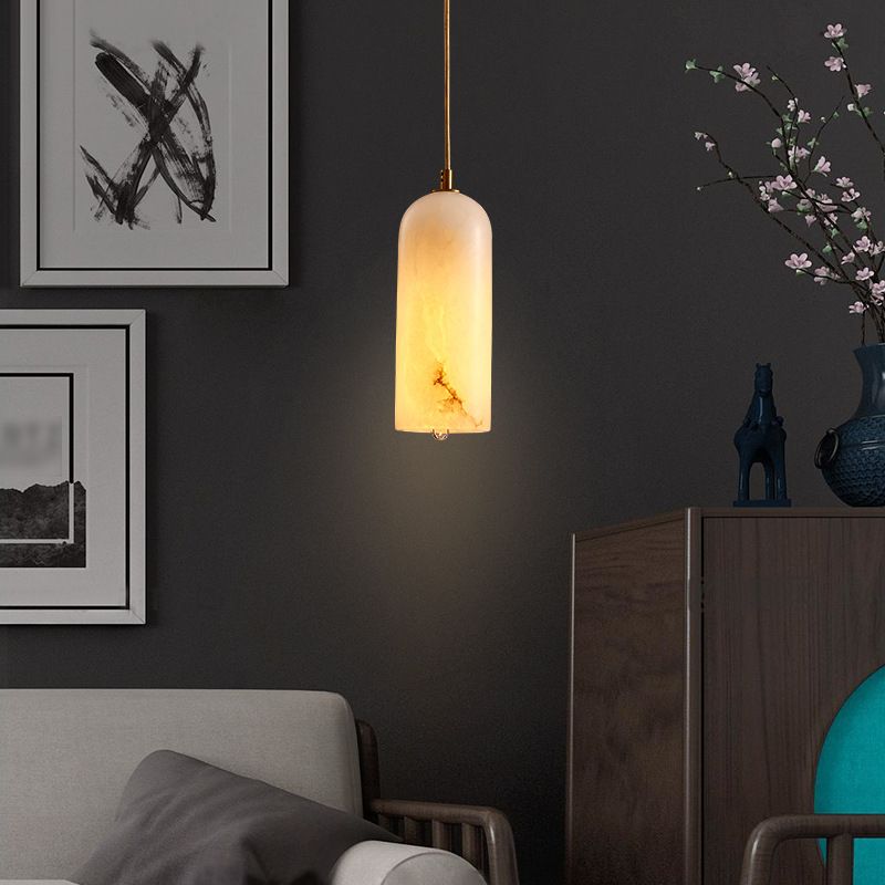 Suspension Pendant Light Simplicity Stone Bedroom Hanging Ceiling Light