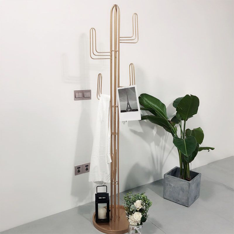 Iron Coat Hanger Free Standing 70.86 Inch Coat Rack for Living Room