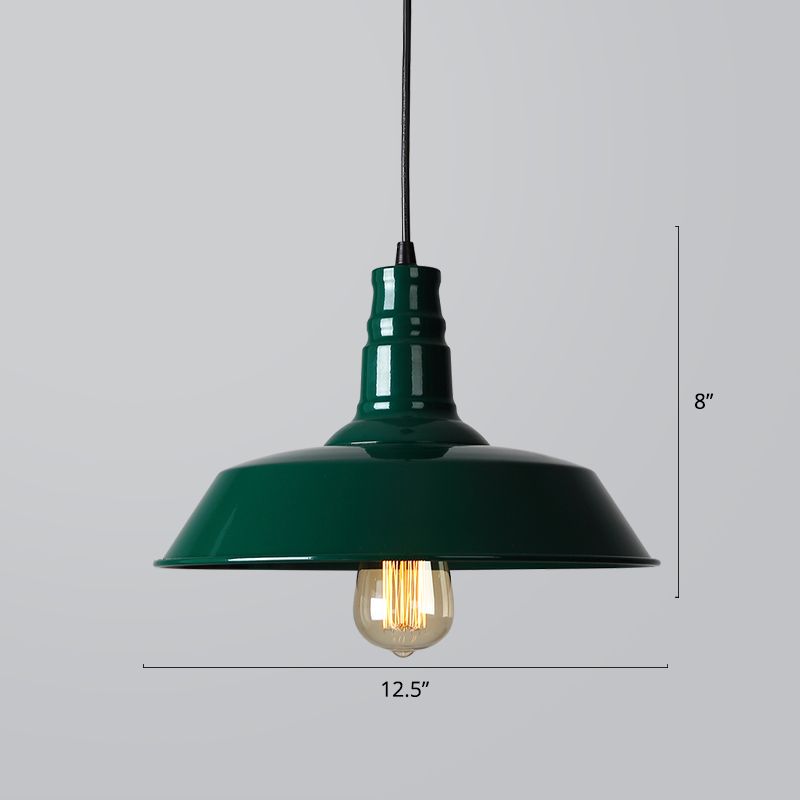 Lampada a sospensione in stile industriale del ristorante del ristorante Barn Lampone a pendente a 1 luce