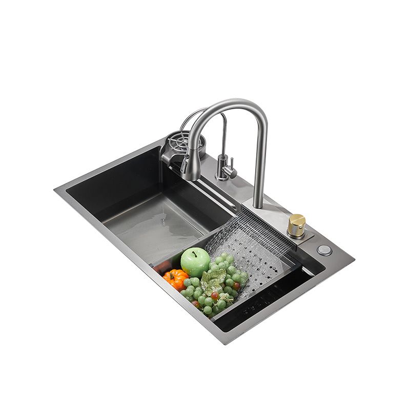 Modern Style Kitchen Sink Soundproof Design Kitchen Sink with Basket Strainer