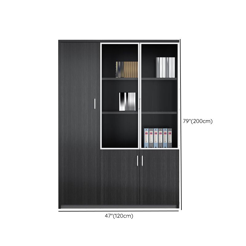 Contemporary Vertical File Cabinet Wooden Frame Storage Filing Cabinet