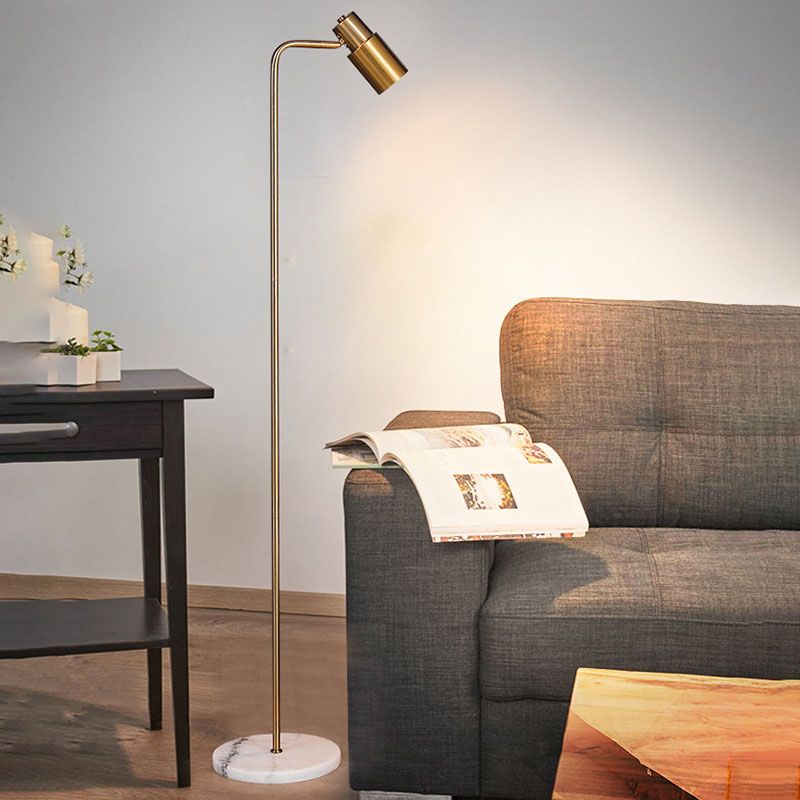 Metal Geometric Shape Floor Lamp Modern Style 1-Light Floor Lamp Fixture