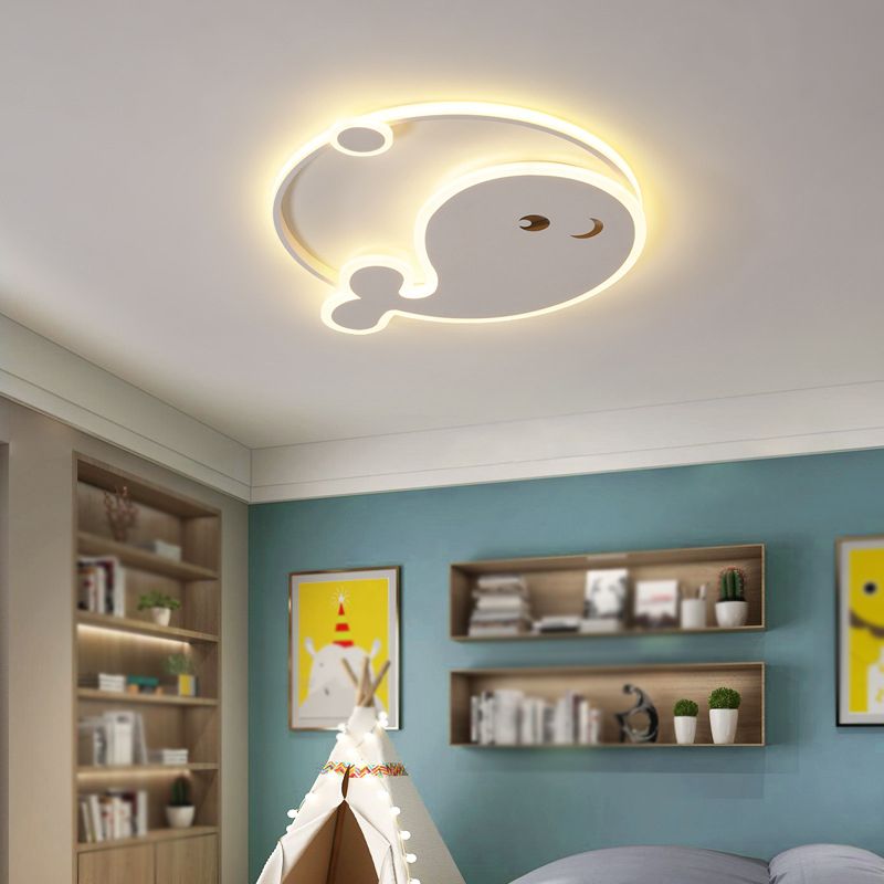 LED White Ceiling Light Children Flush Mount Lighting for Restaurant