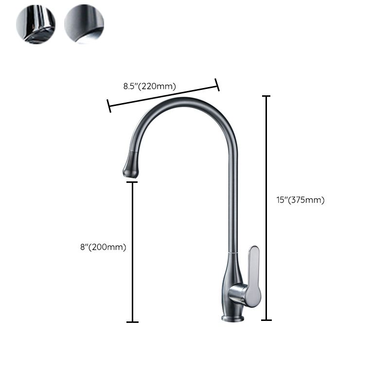 Modern 1-Handle Faucets with Water Dispenser Standard Kitchen Faucets