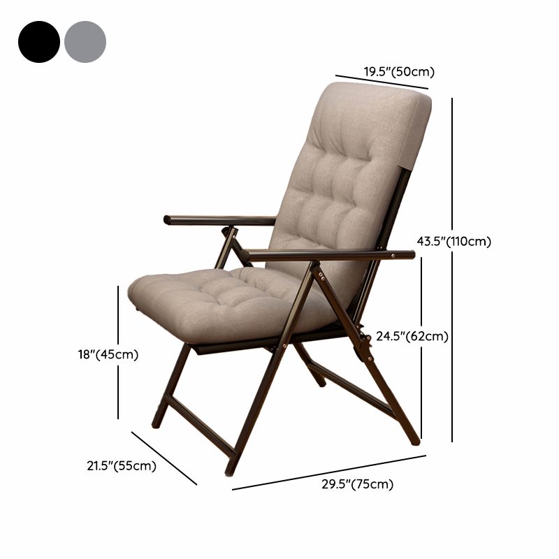 Contemporary Recliner Chair with Extended Footrest and Removable Cushions