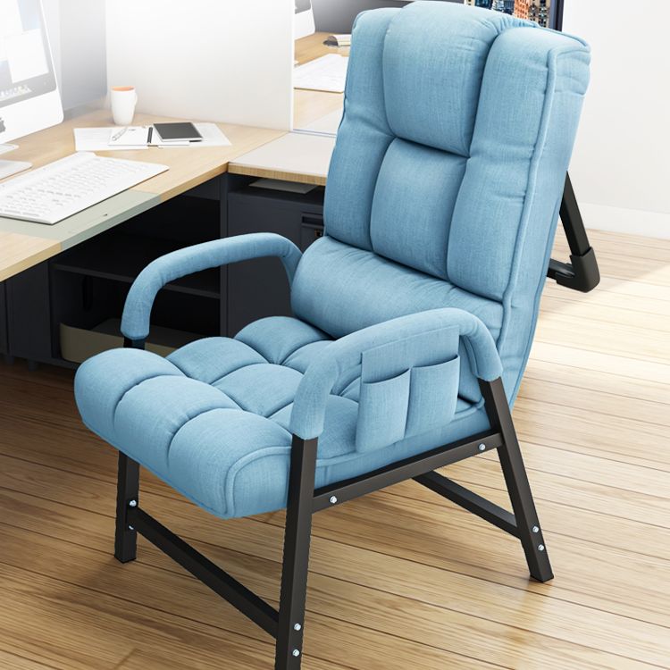 Contemporary Recliner Chair with Lumbar Support and Tufted Back