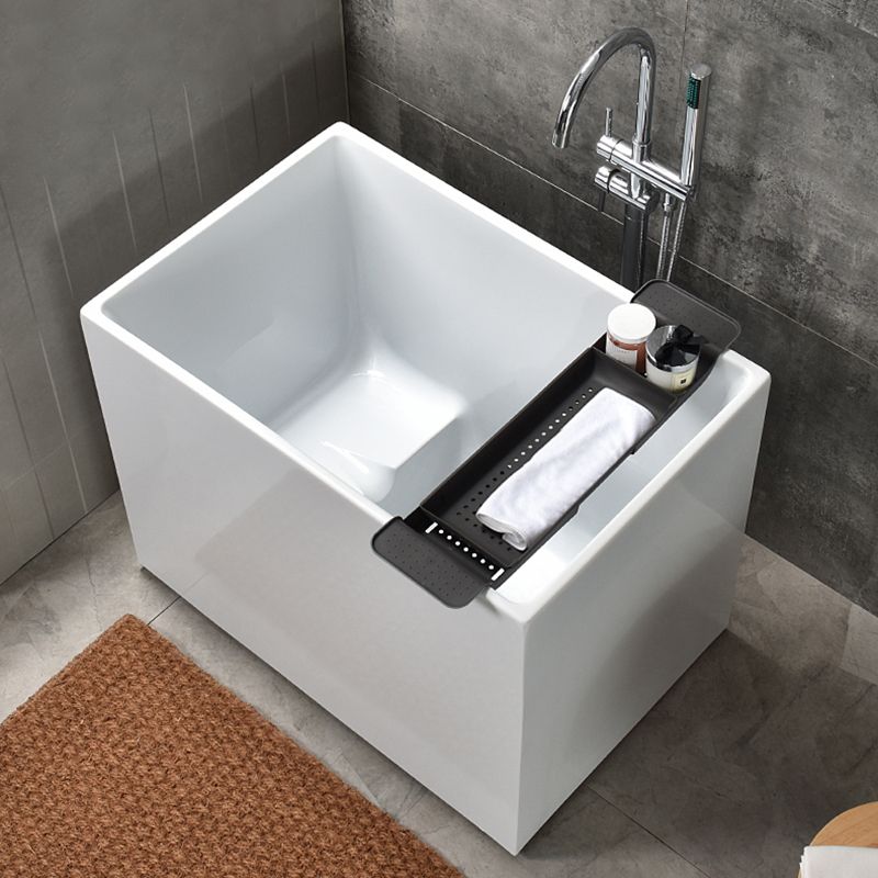 Stand Alone Antique Finish Soaking Bathtub Rectangular Modern Bathtub (Board not Included)