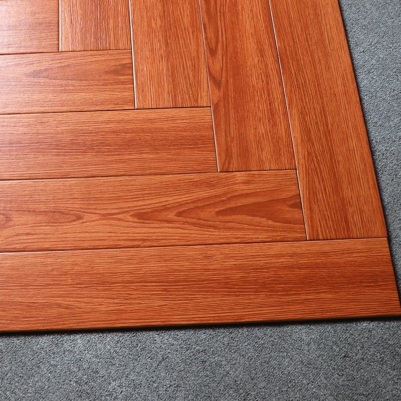 Wood Pattern Rectangle Floor Tile Straight Edge Indoor Floor Tile