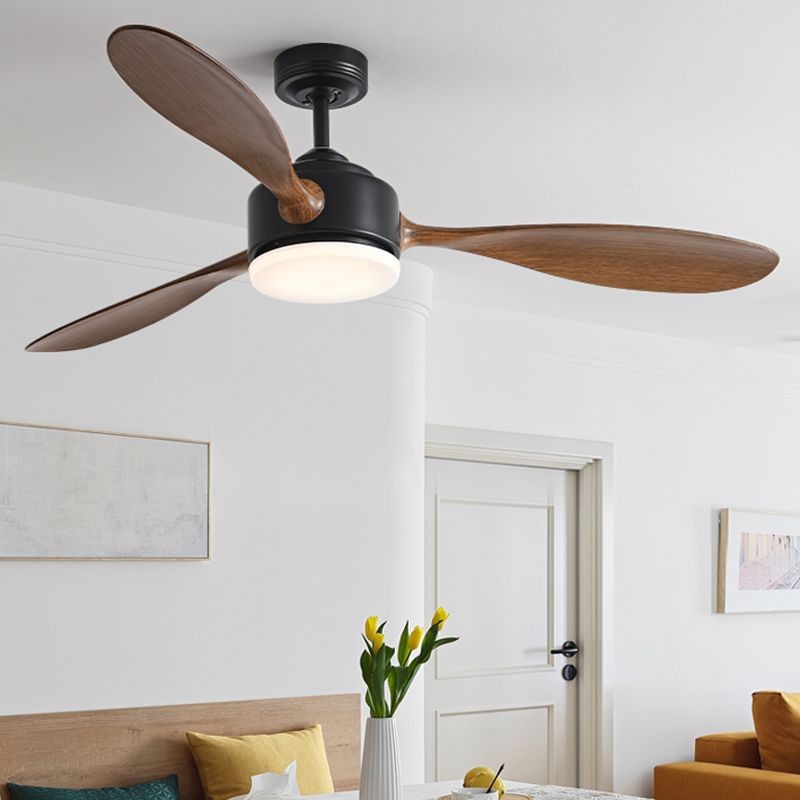 Contemporary LED Ceiling Fan 3-Blade Fan Lighting for Living Room