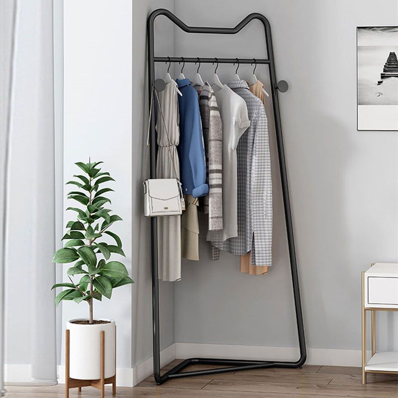 Modern Style Solid Color Coat Rack Metal Frame Coat Hanger for Bedroom