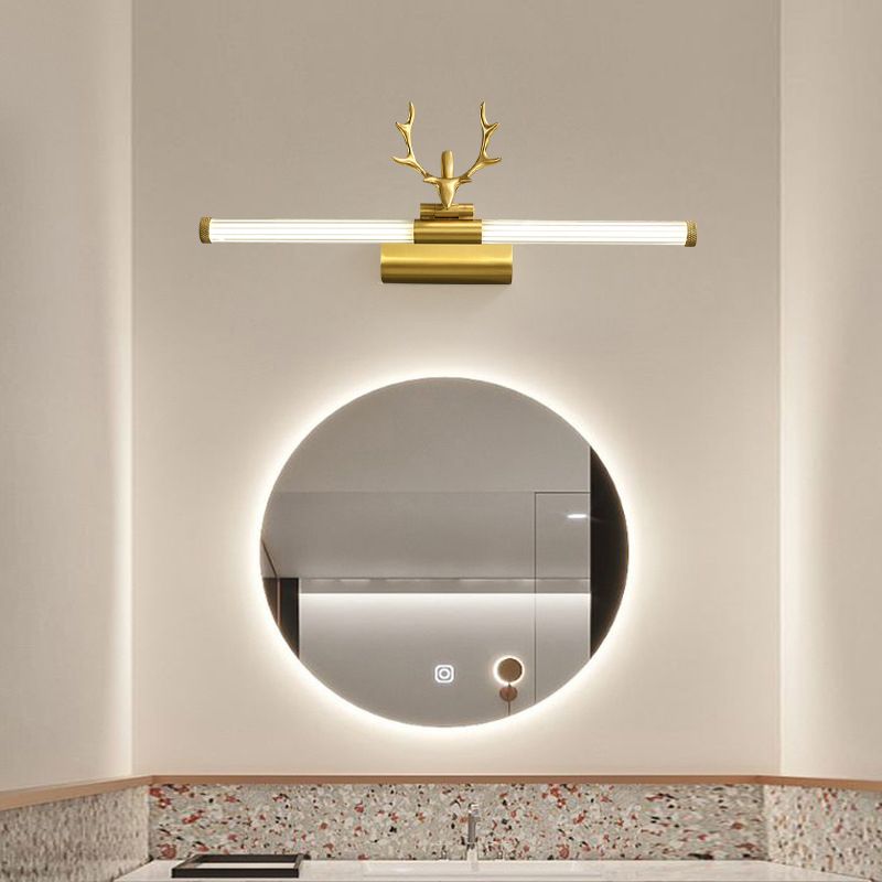 Modern Vanity Sconce Lights Copper 1-Light Wall Lighting Fixture for Bathroom