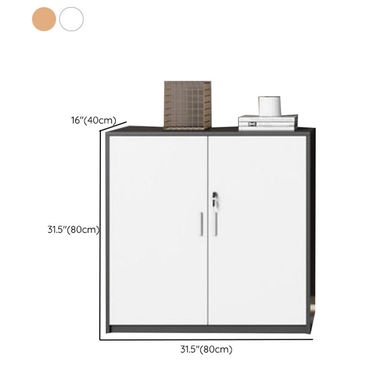 Traditional Wood Cabinet Locking Drawers and Storage File Cabinet