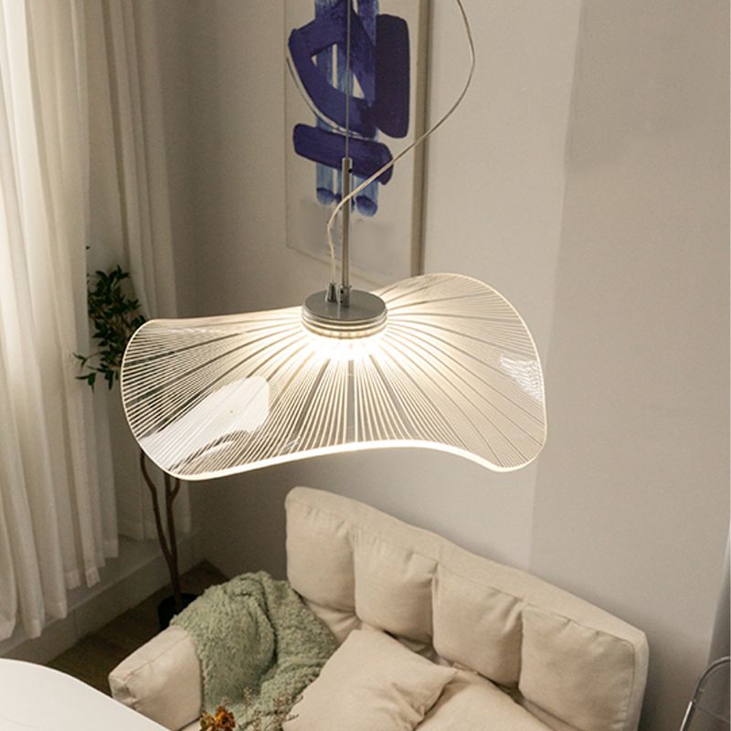 1 Light Unique Hanging Lighting Modern Style Metal Hanging Lamp for Bedroom