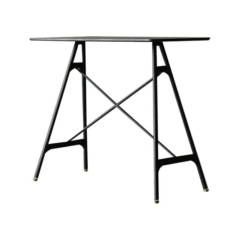 Industrial Style Bar Table Artificial Wood Top 42-inch Bar Table for Dining Room