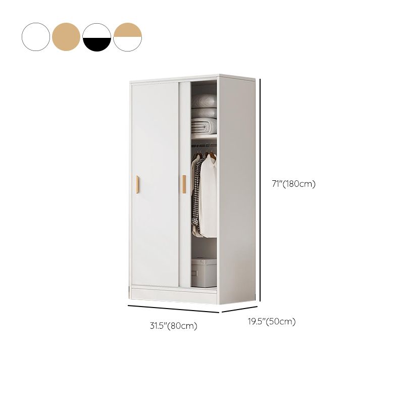 Manufactured Wooden Kids Closet Modern Style Bedroom Wardrobe Closet with Sliding Door