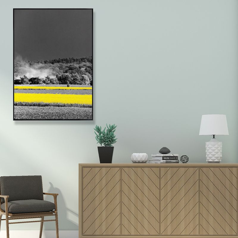 Yellow Forest Canvas Prints Decorative Countryside for Living Room Wall Art Decor