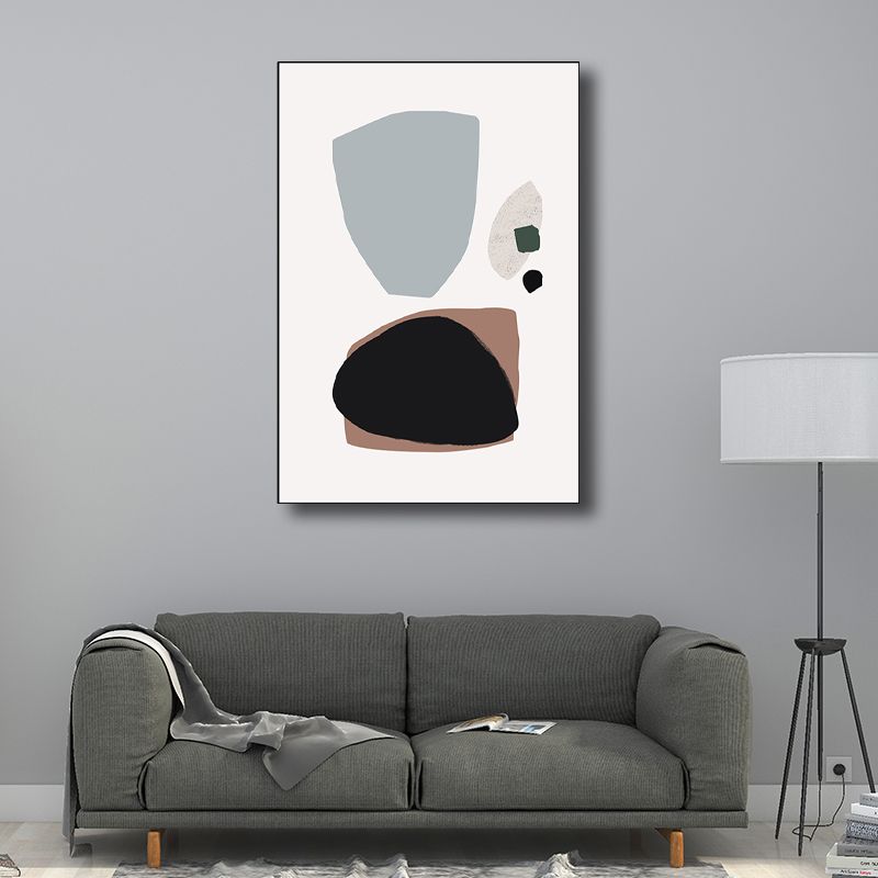 Diverting Abstract Print Art Textured Scandinavian Style for Girls Bedroom Wall Decor