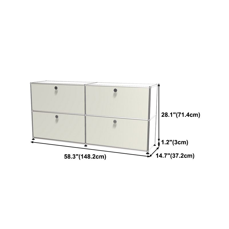 Modern Storage Sideboard Metal Sideboard with Drawer for Home