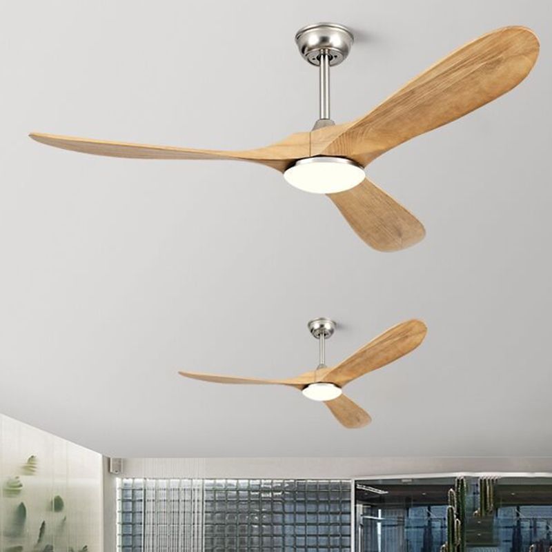 Contemporary Ceiling Fan Light Fixture Wooden Ceiling Lamp for Bedroom