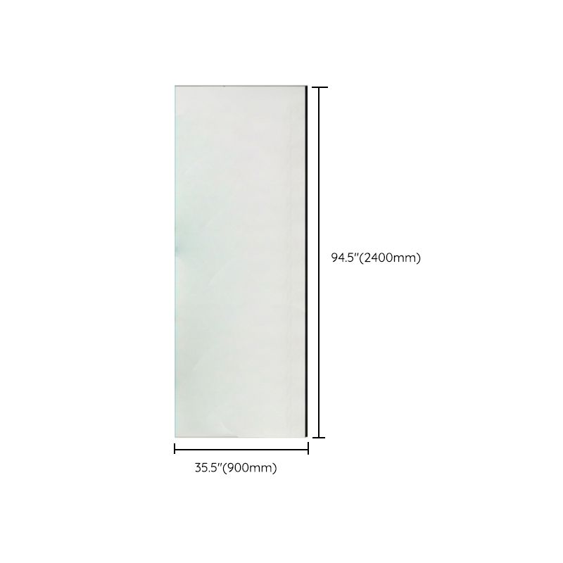 Modern Transparent Fixed Glass Panel Single Fixed Shower Screen