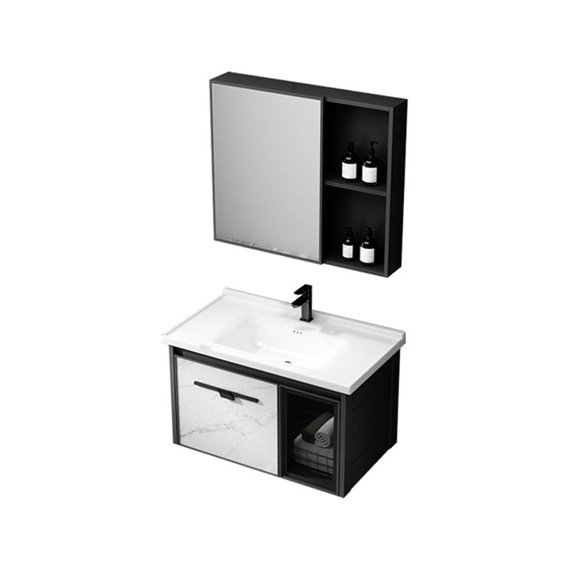 Modern Bathroom Vanity Set Aluminum Single-Sink Bathroom Vanity