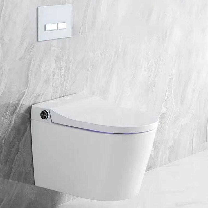 Elongated Wall Mounted Bidet Smart Bidet with Warm Air Dryer